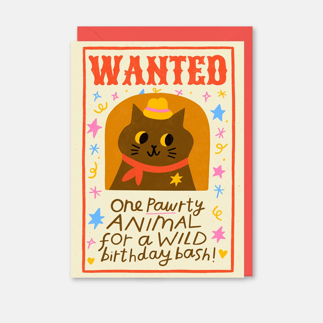 Wanted Birthday Greetings Card