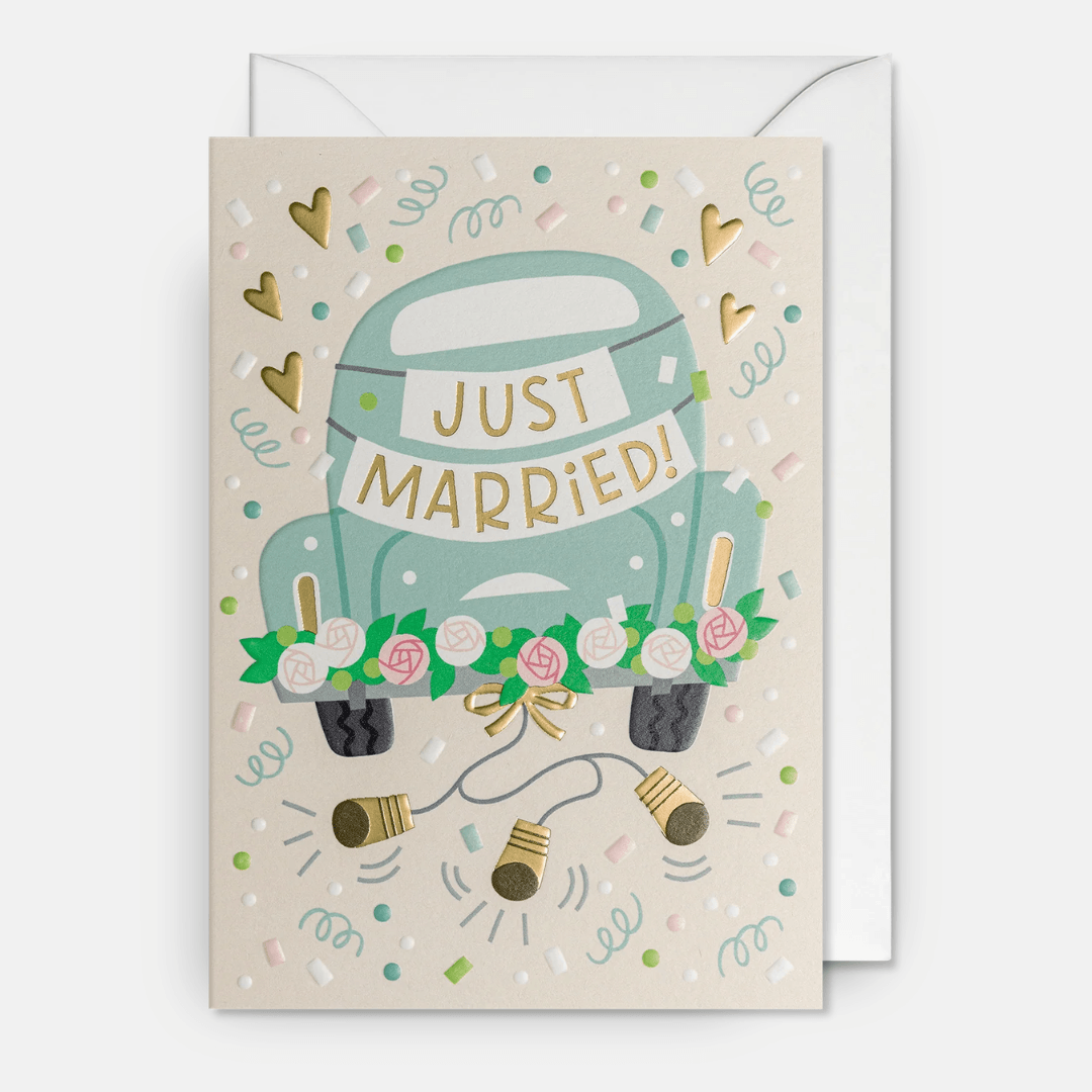 Just Married! Car Greetings Card