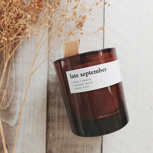 Keynvõr Late September Glass Jar Candle