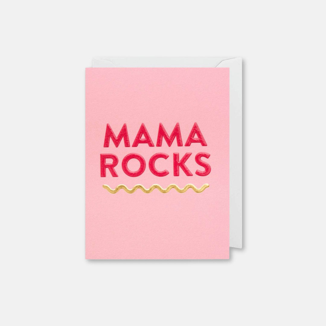 Mama Rocks Mini Greetings Card