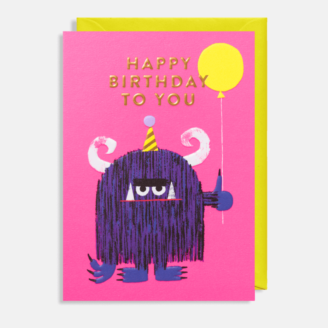 Monster Birthday Greetings Card