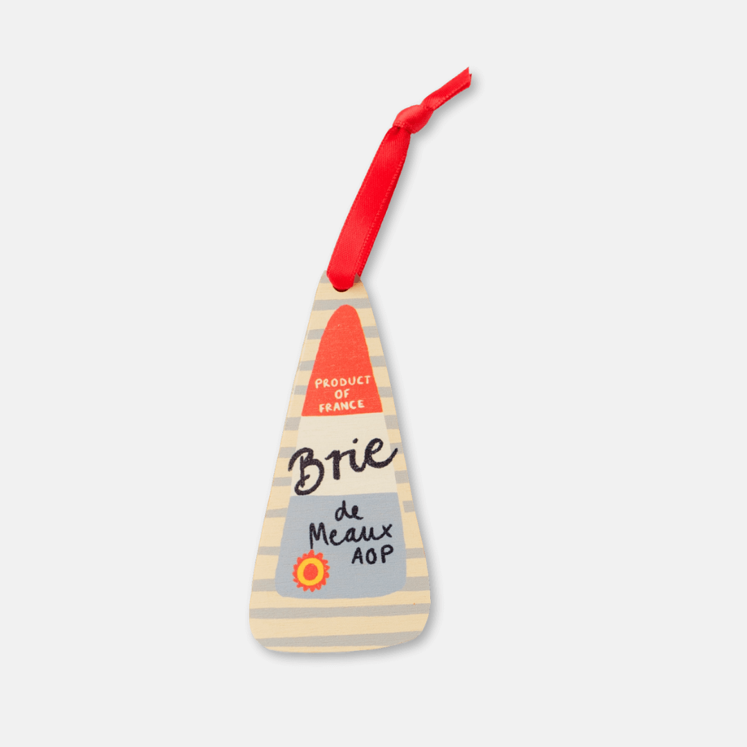 Brie Cheese Wooden Decoration
