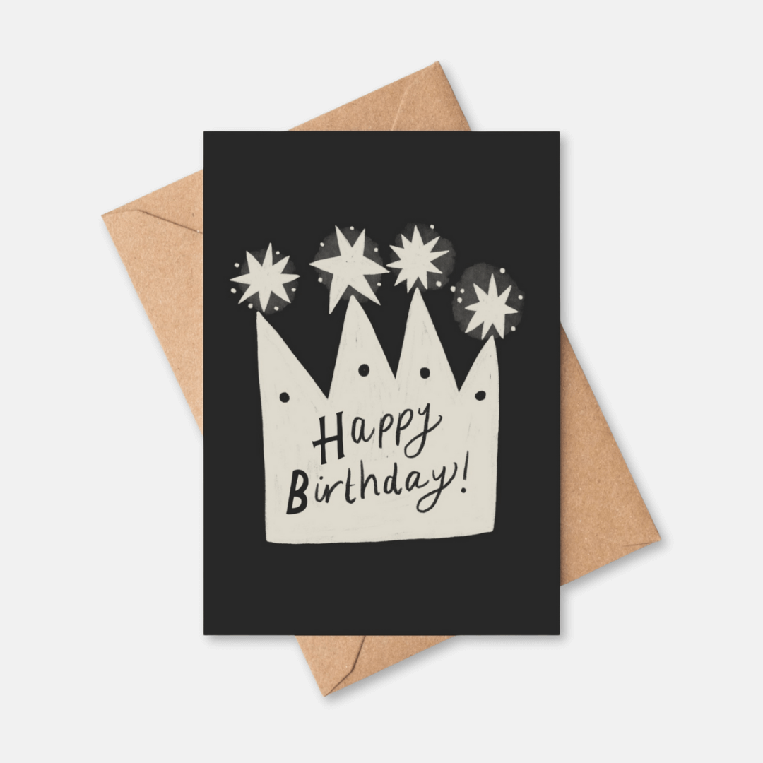 Birthday Crown Greetings Card