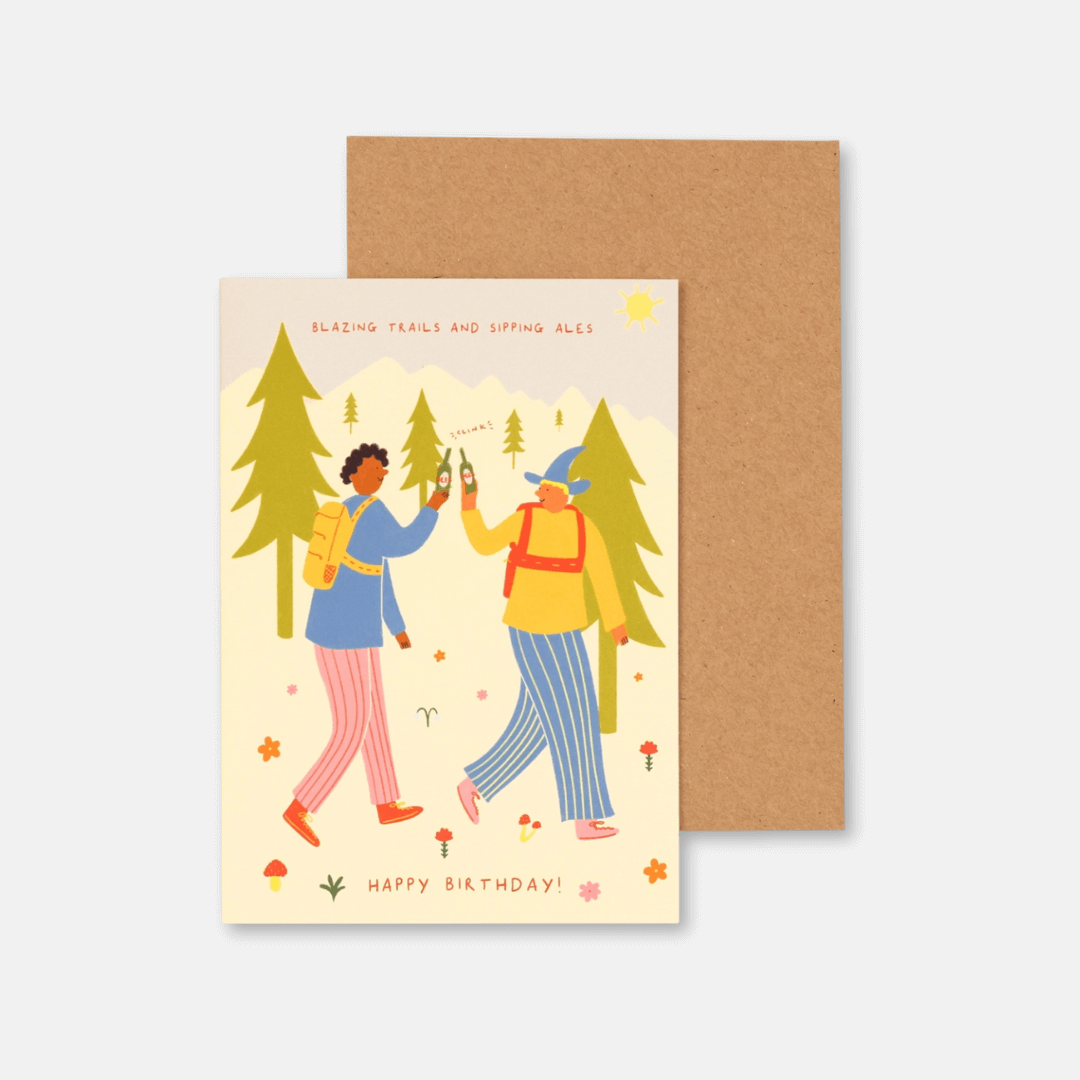 Blazing Trails Birthday Greetings Card