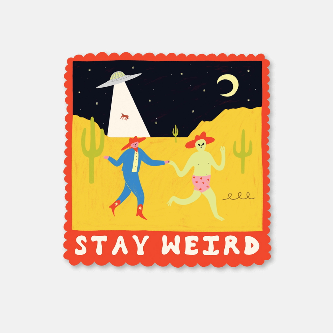 Stay Weird Vinyl Sticker