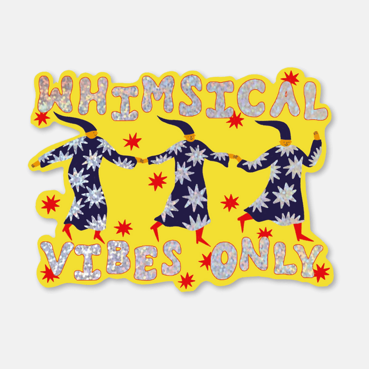 Whimsical Vibes Only Vinyl Sticker