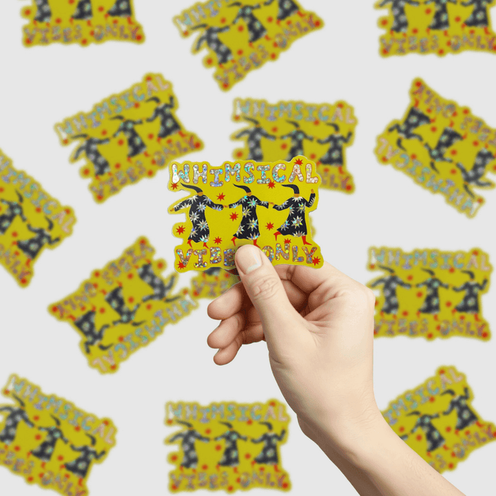 Whimsical Vibes Only Vinyl Sticker
