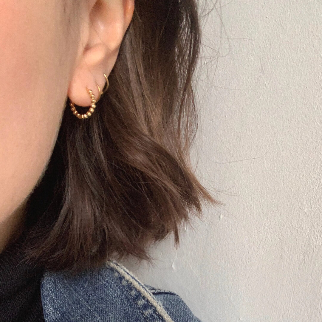 Bubble Hoop Earrings