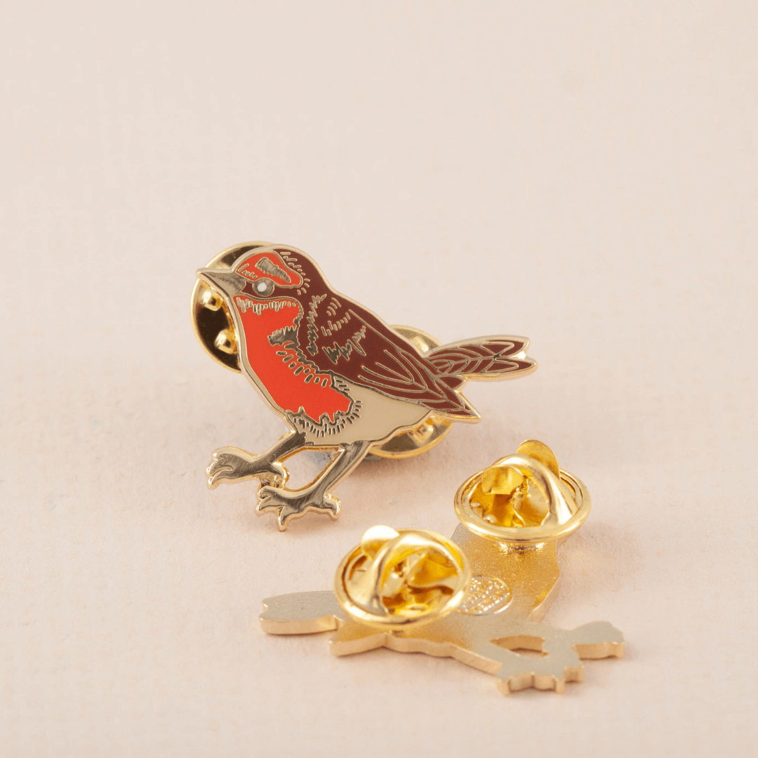 Robin Enamel Pin