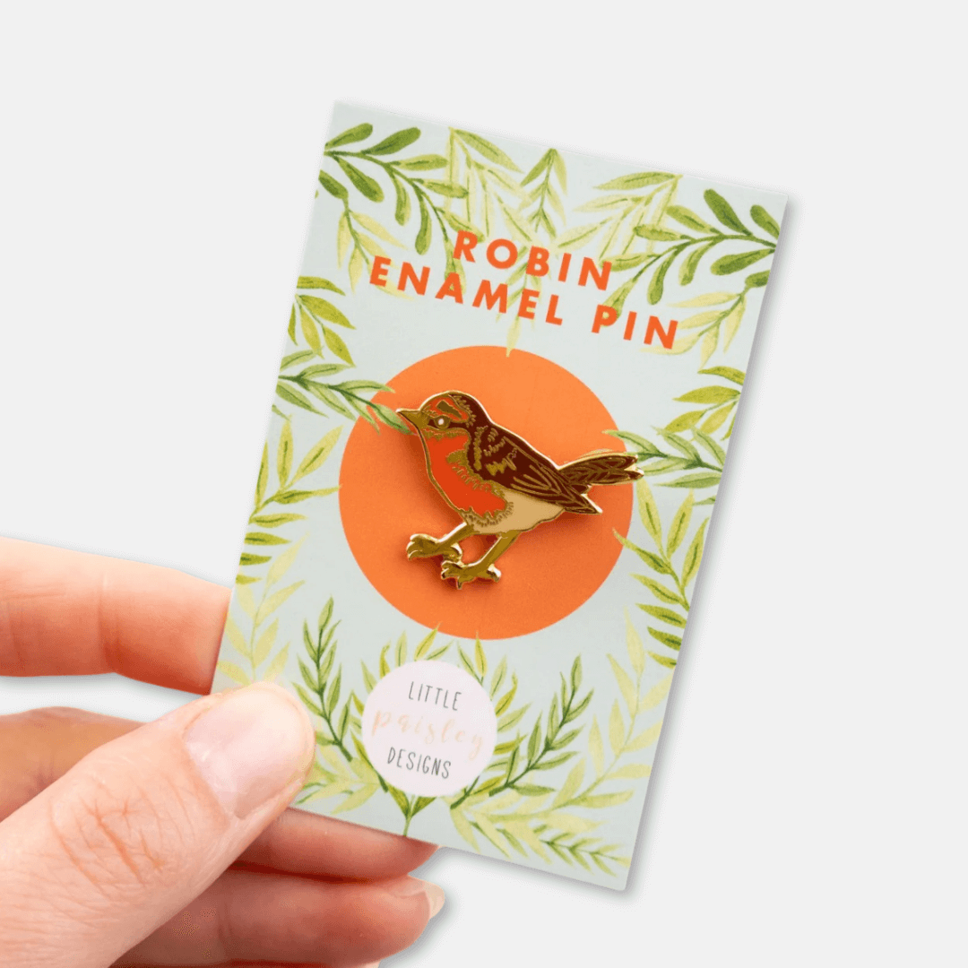 Robin Enamel Pin