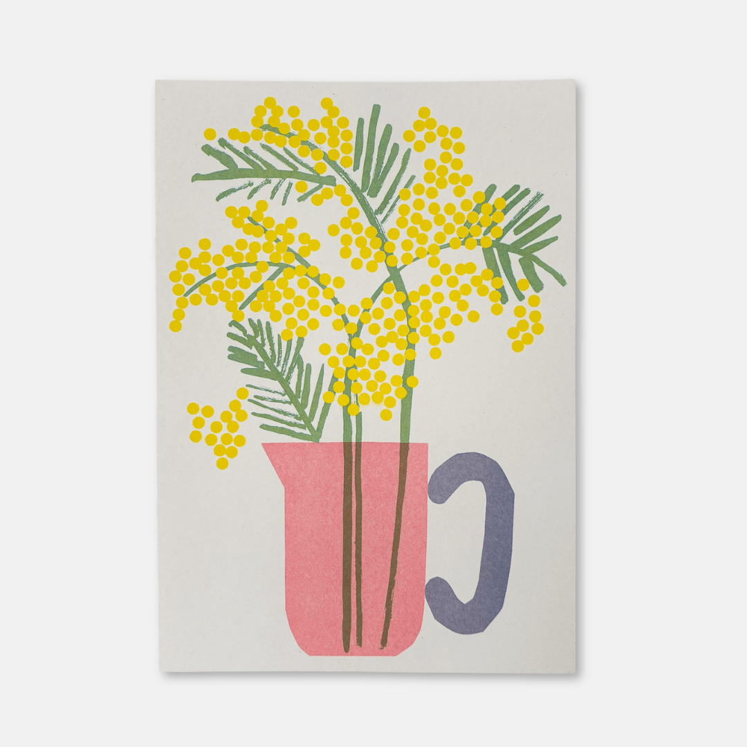 Mimosa Colourful A4 Riso Print