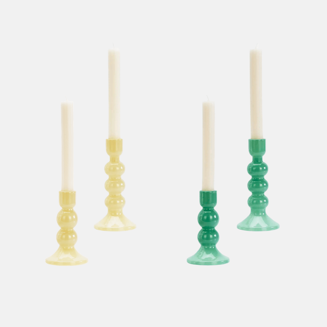 Glass Candle Holders