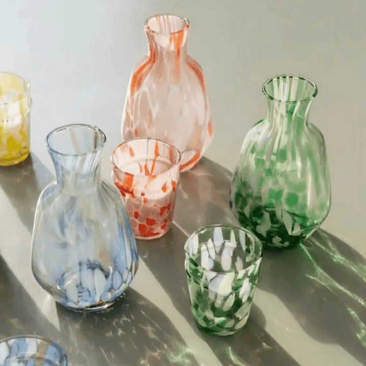 Coloured Glass Jugs