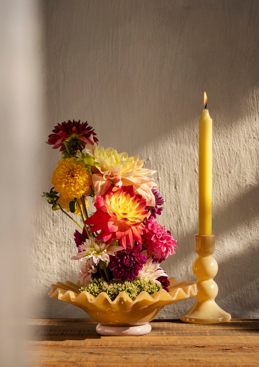 Glass Candle Holders