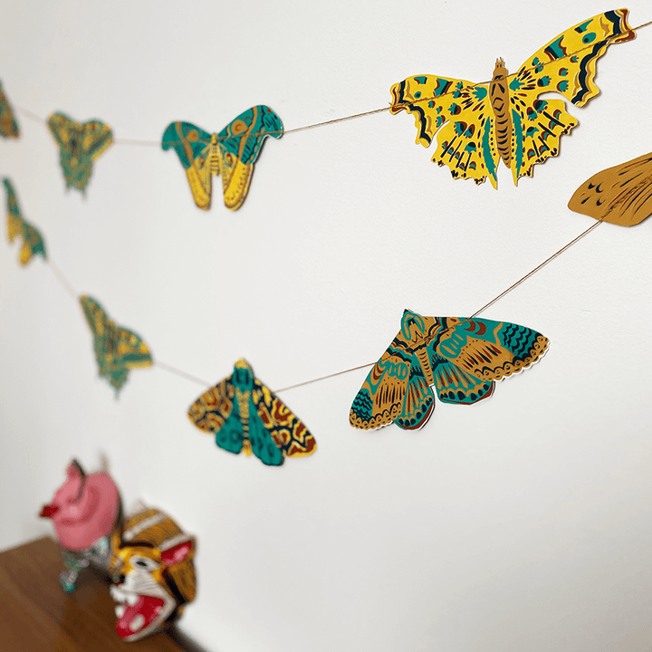 Moths Paper Garland