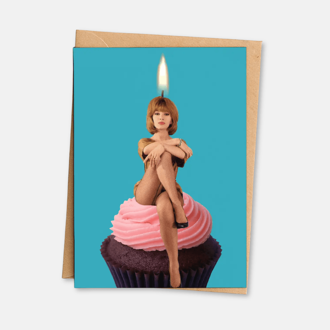 Strawberry Cupcake Birthday Greetings Card