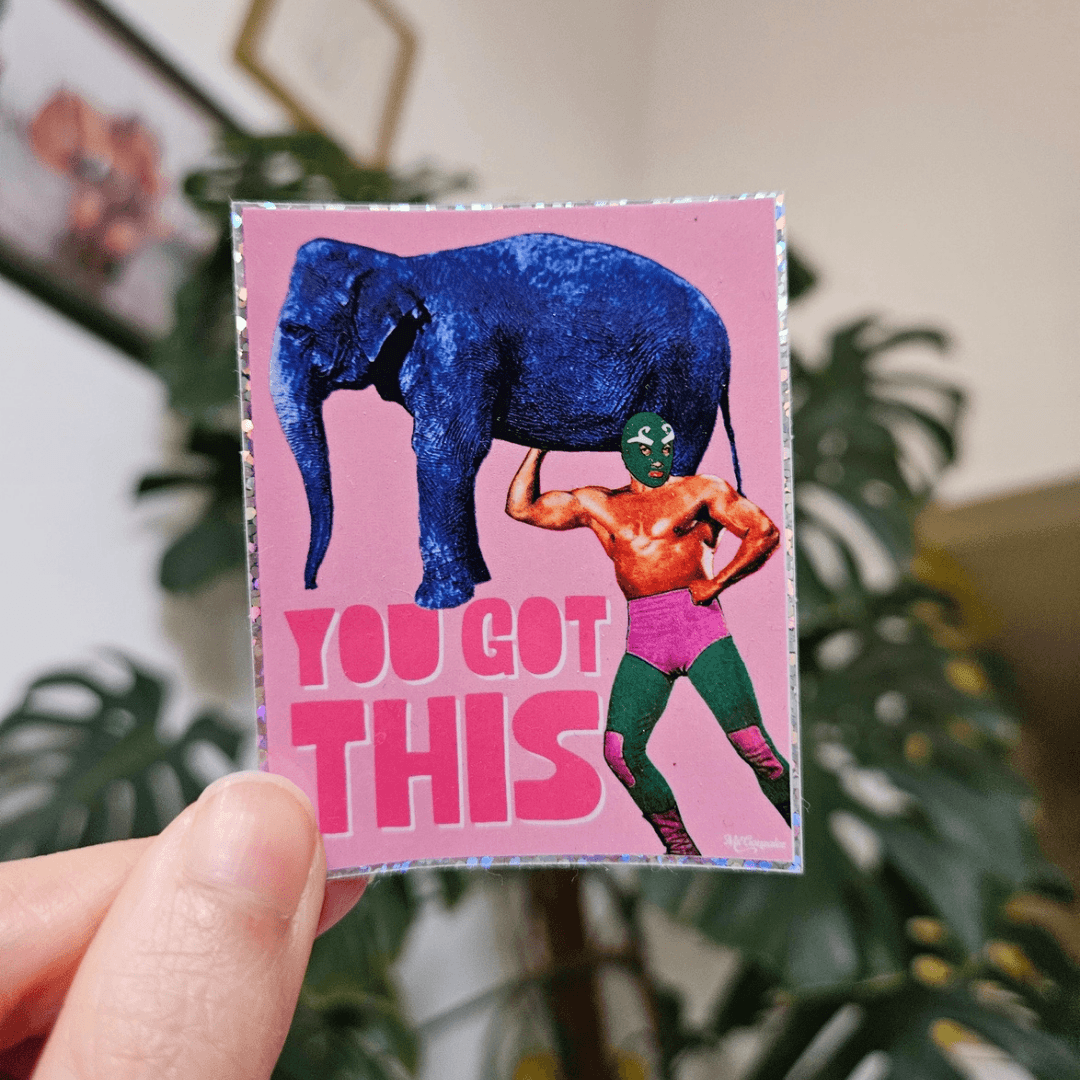You Got This Holographic Vinyl Sticker