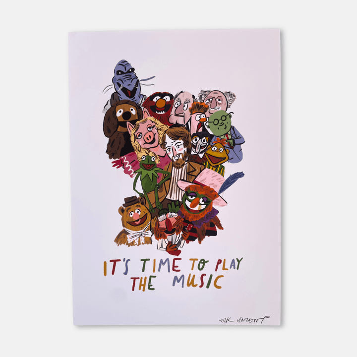 It's Time To Start The Music A4 Art Print