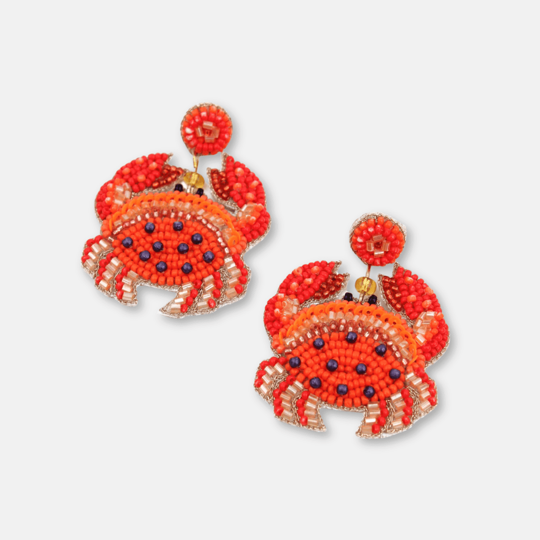 Crab Beaded Earrings