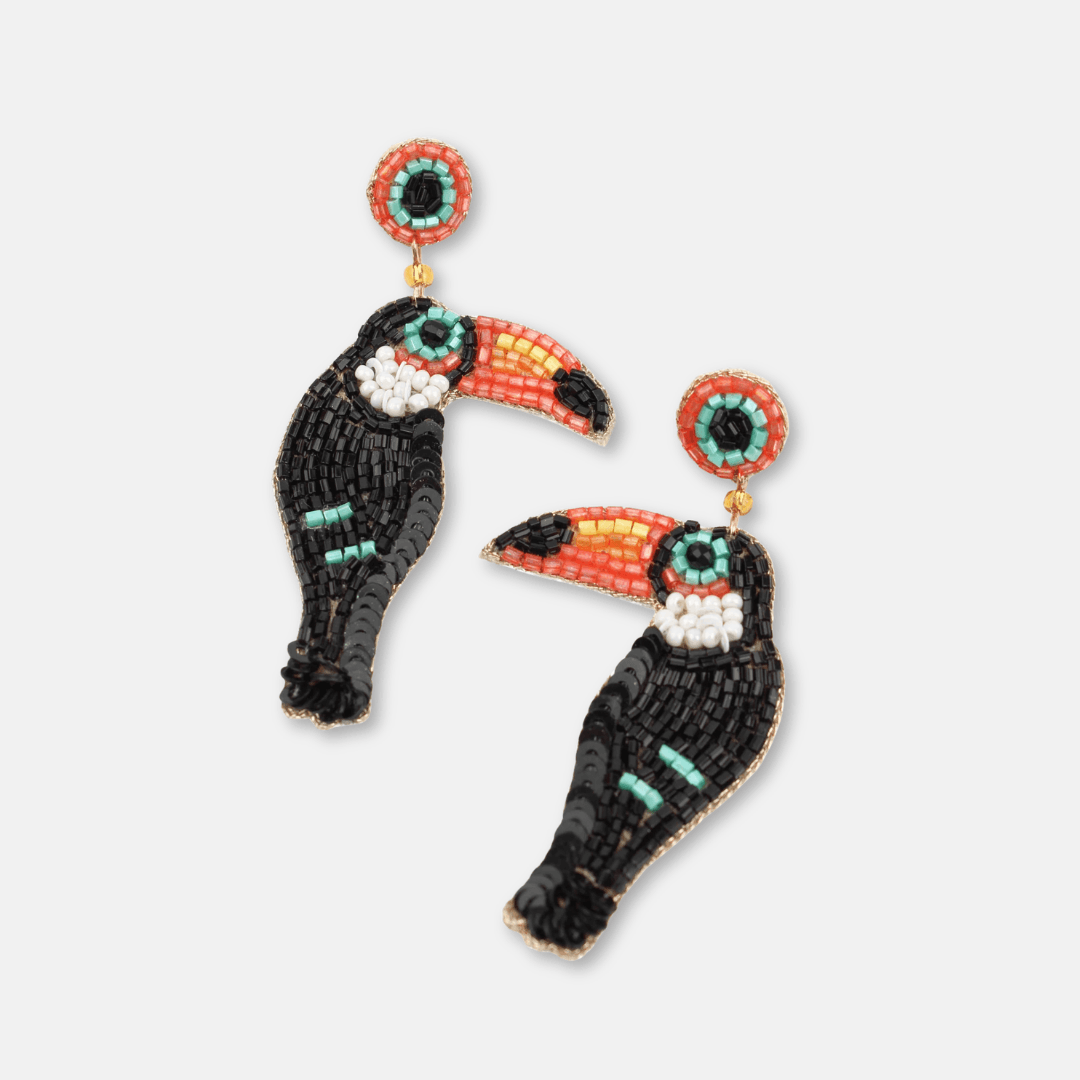 Toucan Beaded Earrings