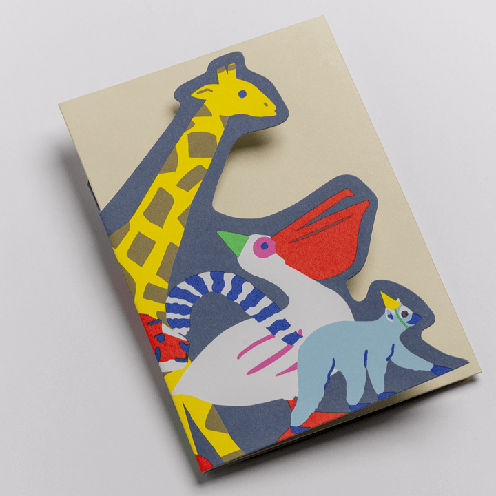 Animals Concertina Greetings Card