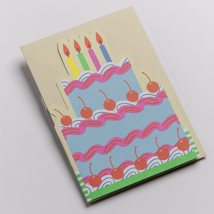 Cakes Concertina Greetings Card