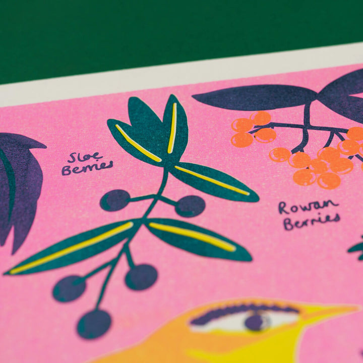 December Foraging Riso Print