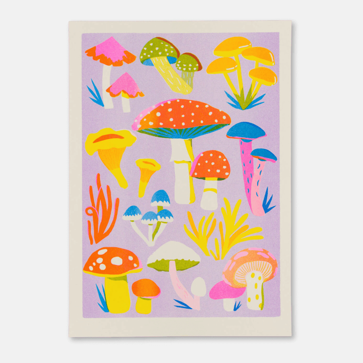 Fungi A3 Riso Art Print