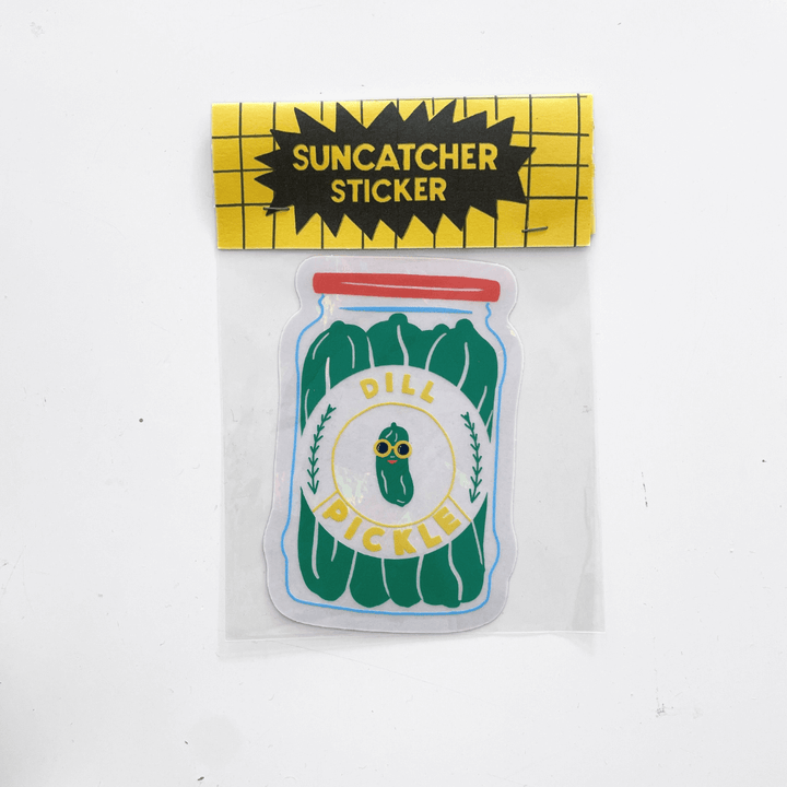 Jar of Pickles Suncatcher Sticker