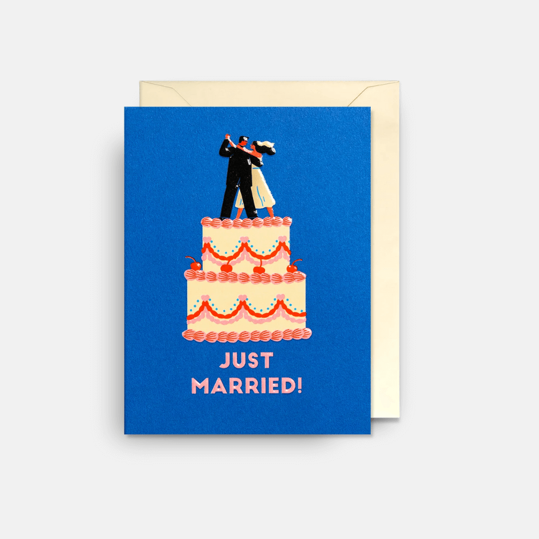 Just Married Mini Greetings Card