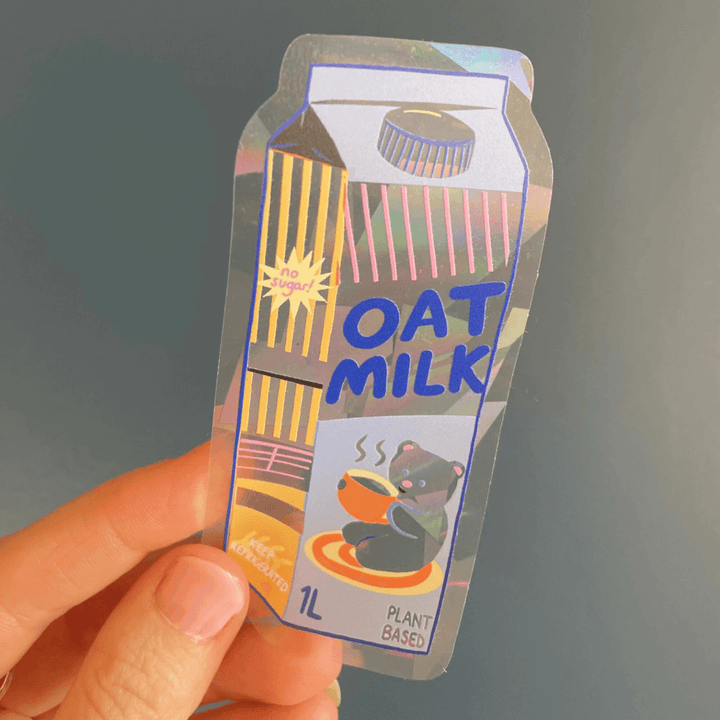 Oat Milk Suncatcher Sticker