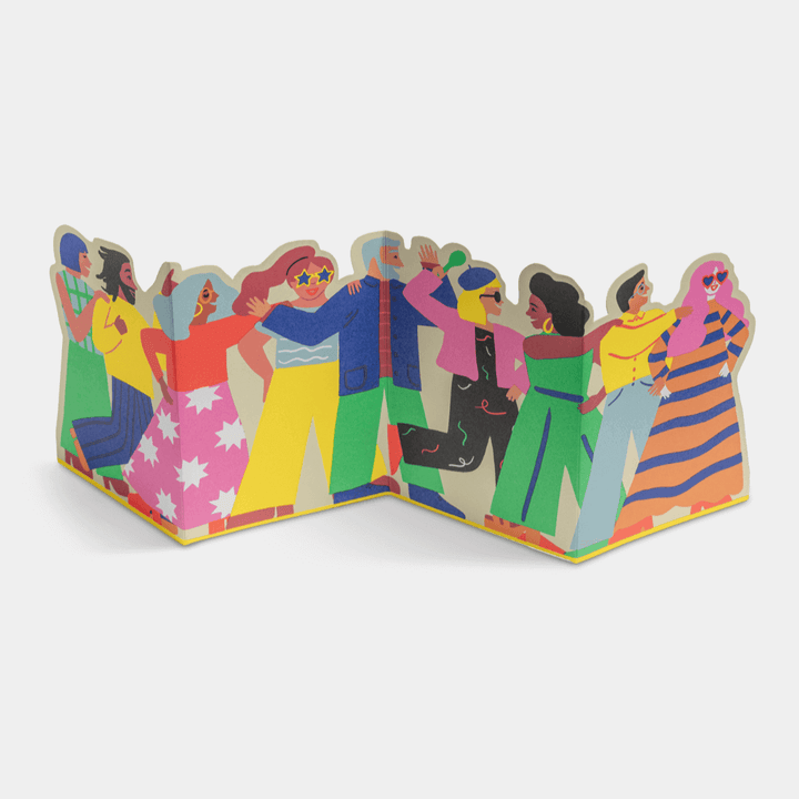 Conga Concertina Greetings Card