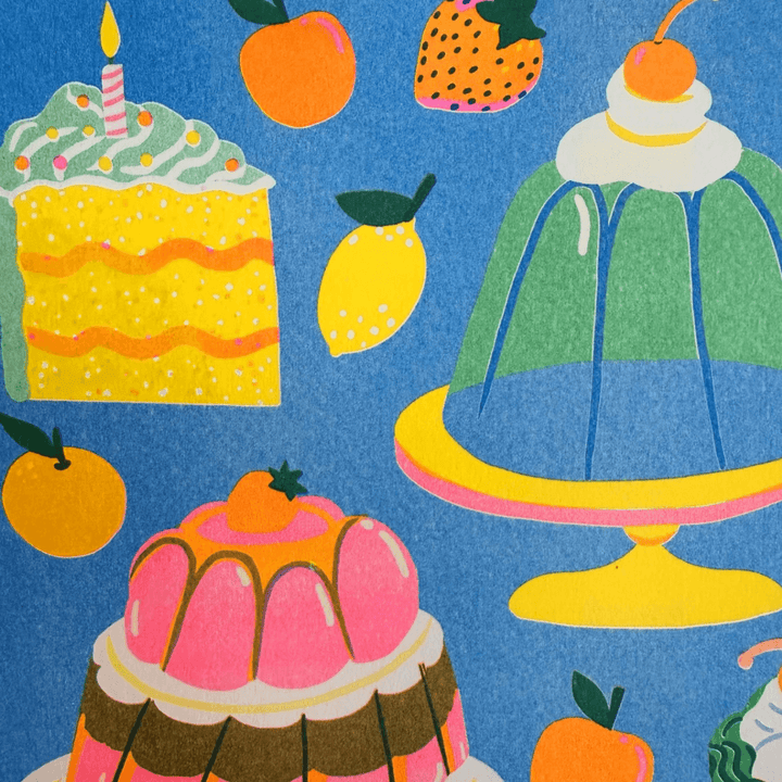 Sweet Treats A3 Riso Art Print
