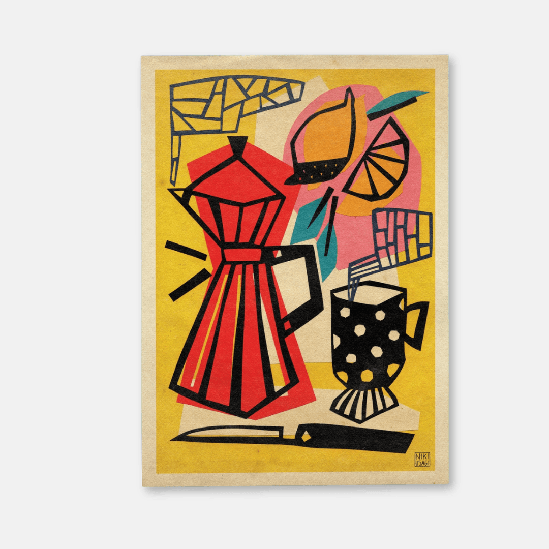 Coffee and Lemon A3 Art Print