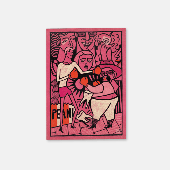 The Fight A4 Art Print