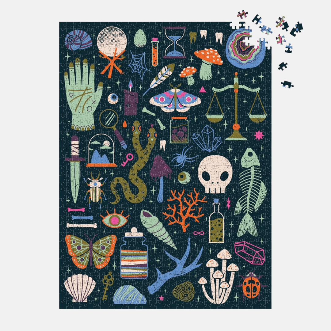 Occult & Curious Glow-in-the-Dark 1000 Piece Puzzle