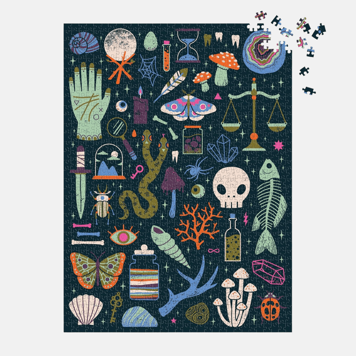 Occult & Curious Glow-in-the-Dark 1000 Piece Puzzle