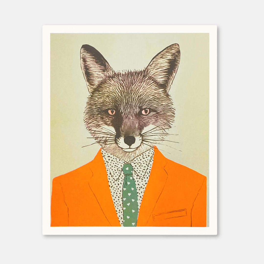 Dapper Fox Riso Art Print
