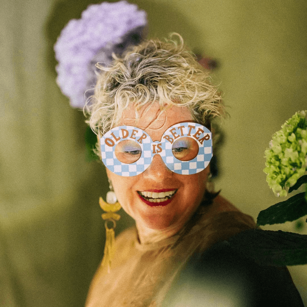 Older Is Better Birthday Glasses Greetings Card