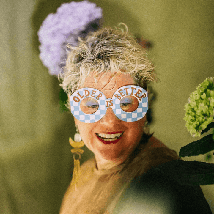 Older Is Better Birthday Glasses Greetings Card