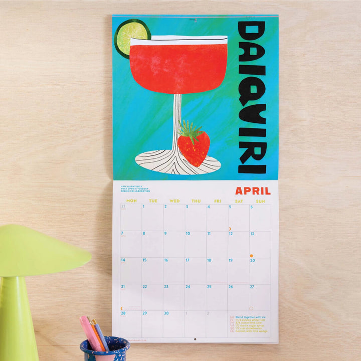 2026 Cocktail Wall Calendar