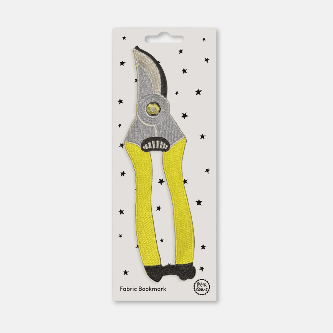 Gardener's Secateurs Fabric Bookmark