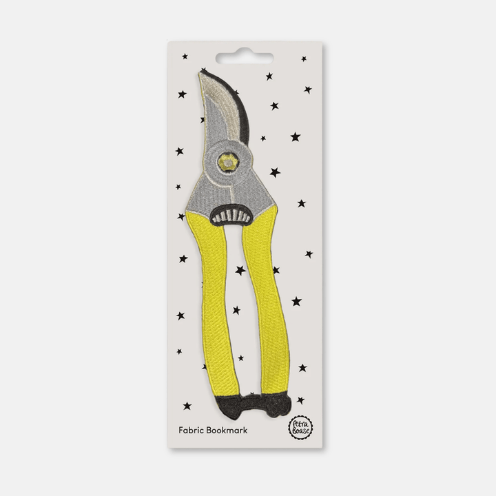 Gardener's Secateurs Fabric Bookmark