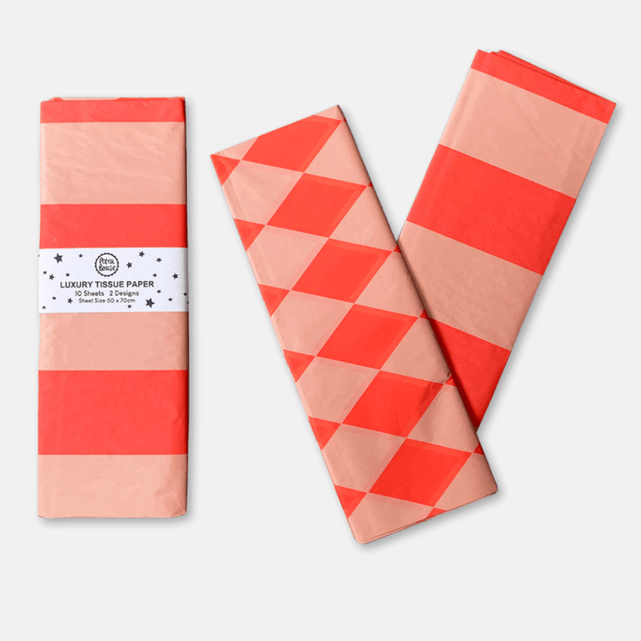 Coral & Peach Luxury Tissue Paper Pack