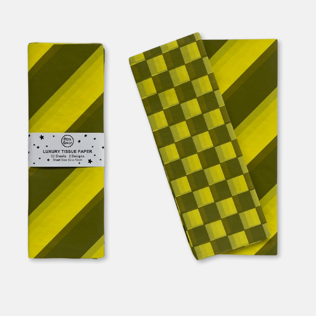 Olive & Yellow Luxury Tissue Paper Pack
