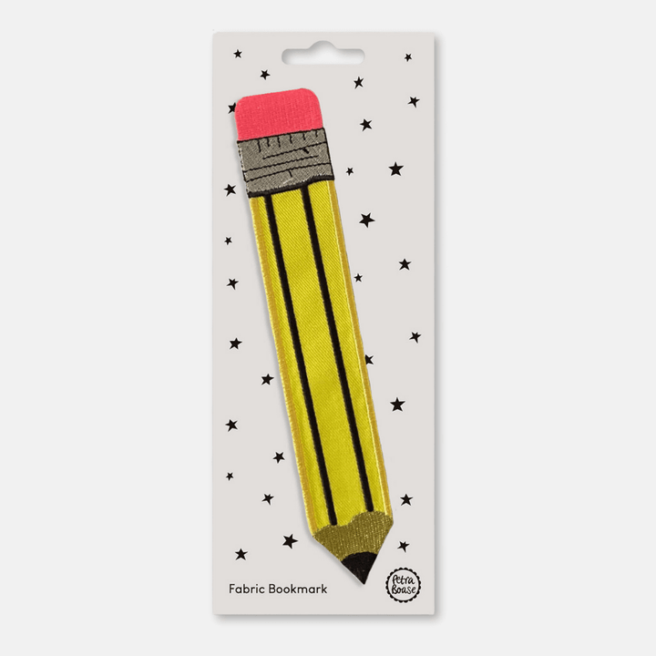 Yellow Pencil Fabric Bookmark