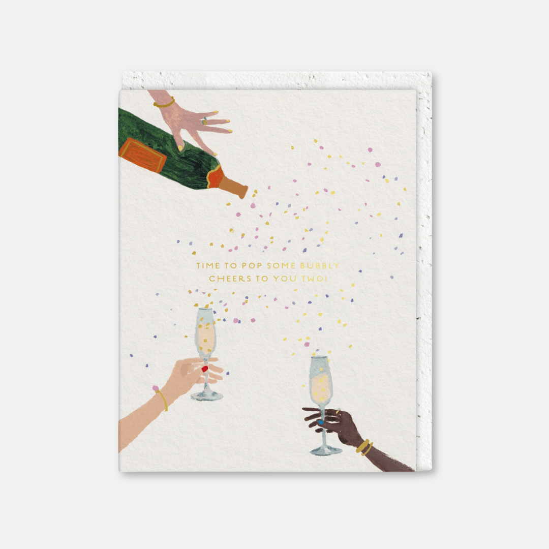 Pop Some Bubbly Seedling Greetings Card