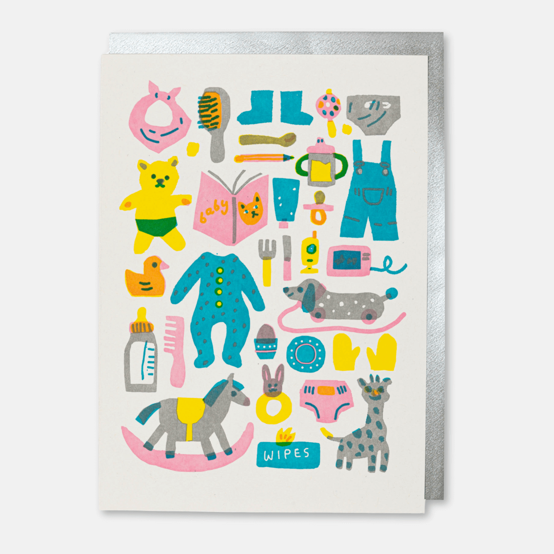 Baby Pattern Greetings Card