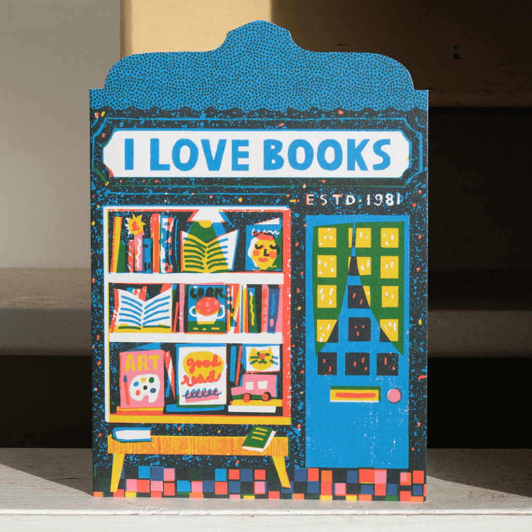 Book Shop Greetings Card