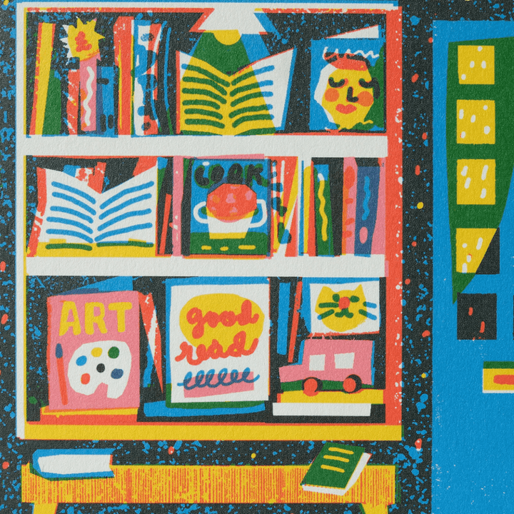 Book Shop Greetings Card